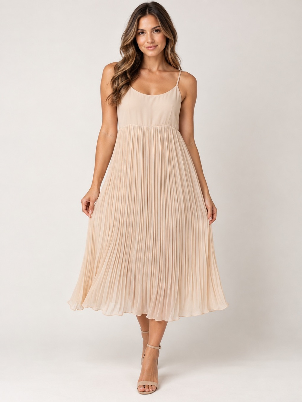 Oak + Fort pleated dress.